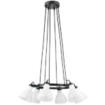 в наличии 761160 Люстра ACROBATA 6х40W E14 ЧЕРНЫЙ/БЕЛЫЙ - купить в интернет-магазине Светильники Торг