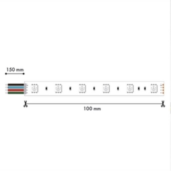 2001-71220, лента светодиодная, 5M, SMD5050, 12W/m, RGB, IP20