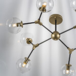 в наличии 785083 Люстра BETA 8x40W E27 ЗОЛОТО/ЧЕРНЫЙ - купить в интернет-магазине Светильники Торг