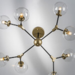 в наличии 785083 Люстра BETA 8x40W E27 ЗОЛОТО/ЧЕРНЫЙ - купить в интернет-магазине Светильники Торг