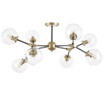 в наличии 785083 Люстра BETA 8x40W E27 ЗОЛОТО/ЧЕРНЫЙ - купить в интернет-магазине Светильники Торг