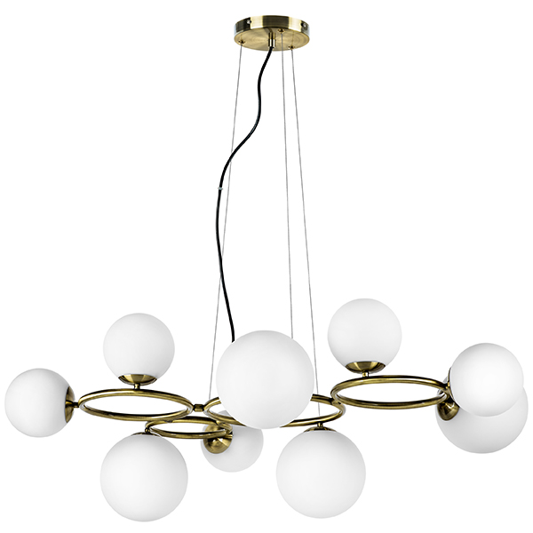 в наличии 815091 Люстра GLOBO 9х40W G9 ЛАТУНЬ - купить в интернет-магазине Светильники Торг