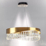 в наличии 703163 Люстра HELIO 30W LED 2778LM ШАМПАНЬ 3500K - купить в интернет-магазине Светильники Торг