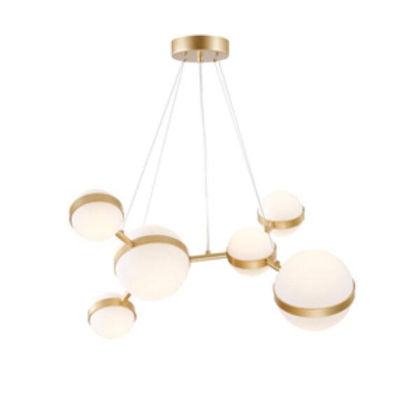 4448-6P, подвесная люстра, D700xH1100/1350, LEDx42W, 4610LM, 4000K, included