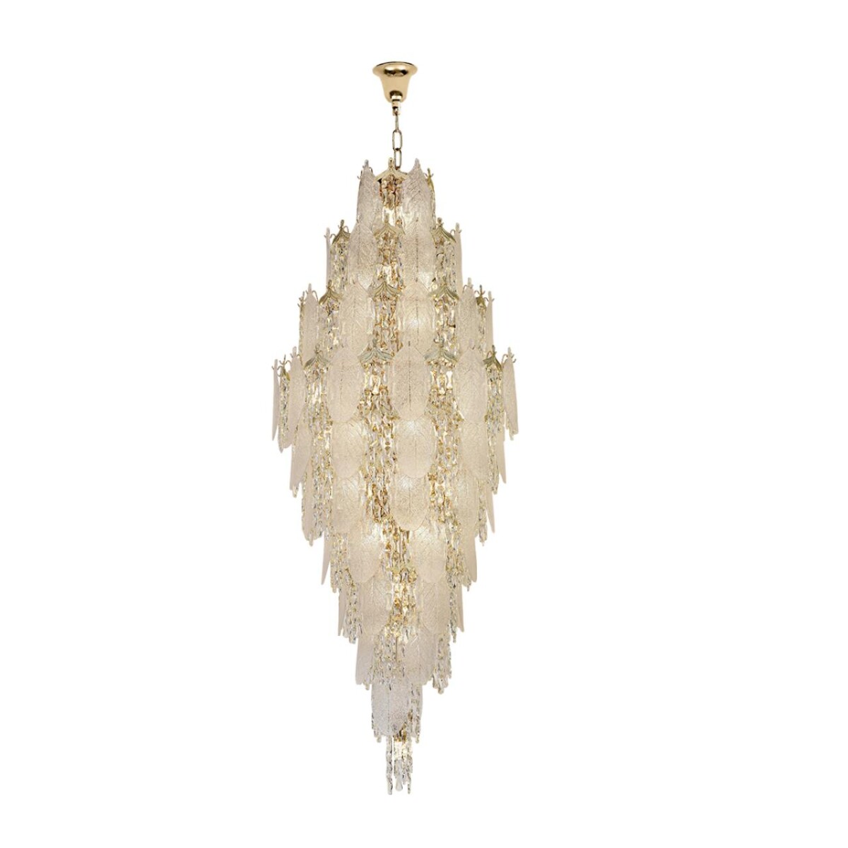 5049/54 HALL (В 3-х КОРОБКАХ) ODL24 611 золото/прозрачный/металл/хрусталь/стекло Люстра E14 54*25W TEARS — изображение 2