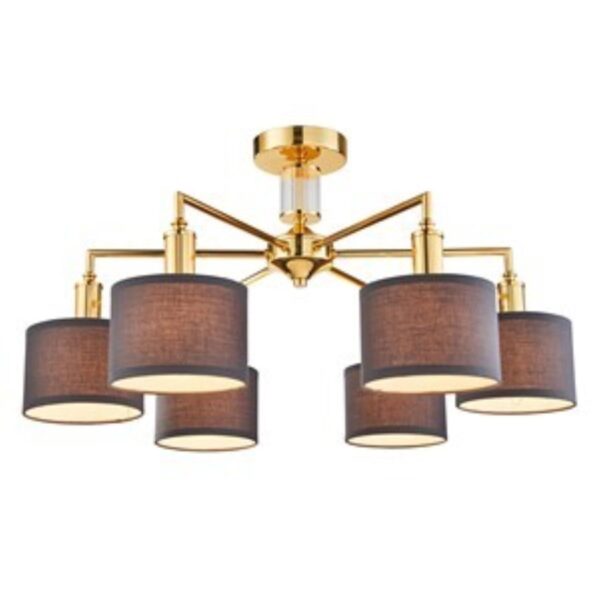 2612-6P, потолочная люстра, D650xH340, 6xE14x40W, excluded