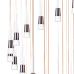 в наличии 757361 Люстра CONE LED 180W 9000LM КОФЕЙНЫЙ/БЕЛЫЙ/ПРОЗРАЧНЫЙ 3000K - купить в интернет-магазине Светильники Торг