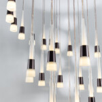 в наличии 757361 Люстра CONE LED 180W 9000LM КОФЕЙНЫЙ/БЕЛЫЙ/ПРОЗРАЧНЫЙ 3000K - купить в интернет-магазине Светильники Торг