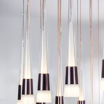 в наличии 757361 Люстра CONE LED 180W 9000LM КОФЕЙНЫЙ/БЕЛЫЙ/ПРОЗРАЧНЫЙ 3000K - купить в интернет-магазине Светильники Торг