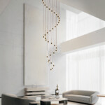 в наличии 757361 Люстра CONE LED 180W 9000LM КОФЕЙНЫЙ/БЕЛЫЙ/ПРОЗРАЧНЫЙ 3000K - купить в интернет-магазине Светильники Торг