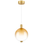 в наличии 805403 Люстра COLORE LED 1х6W 320LM ЗОЛОТО/ЯНТАРНЫЙ 3000K - купить в интернет-магазине Светильники Торг