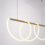 в наличии 637093 Люстра CORINTO 45W LED 3170LM ЗОЛОТО 3000K IP20 - купить в интернет-магазине Светильники Торг