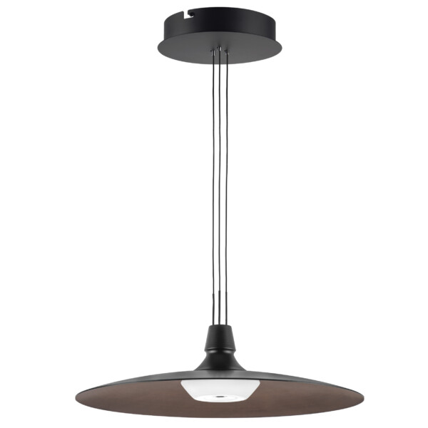 в наличии 737427 Люстра EMISFERO 19W LED 1347LM 130G ЧЕРНЫЙ/МЕДЬ 3000K - купить в интернет-магазине Светильники Торг