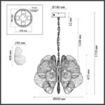 5089/80L L-VISION ODL25 551 Люстра 60W IP20 3500K 220V SIAMA — изображение 3
