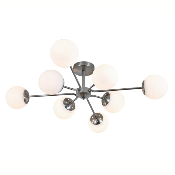 150008/8R E27*60W Satin nickel