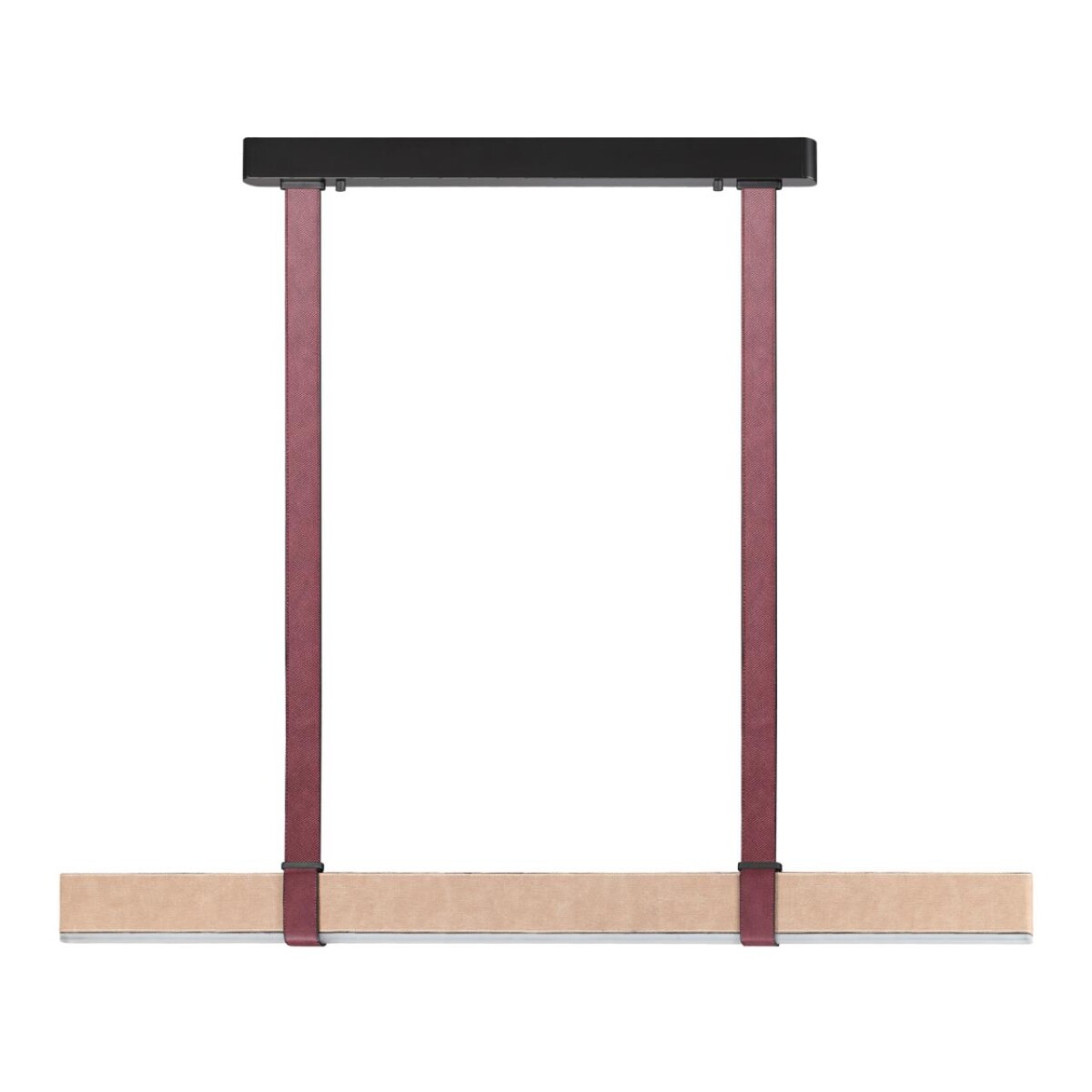 6630/36L HIGHTECH ODL24 000 металл/эко-кожа/ткань/акрил черный/бордовый/бежевый Подвесной светильник IP20 LED 36W 3000K 220V VINCENT — изображение 1