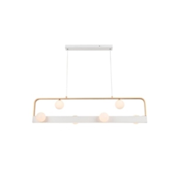 4073-6P, подвесная люстра, L1200xW240xH200/1200, 6xG9LEDx10W, excluded + LEDx18W, 1000LM, 4000K, included