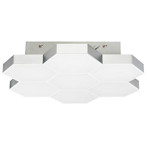 в наличии 750072 Люстра потол FAVO LED-35W 1680LM Серебро 3000K - купить в интернет-магазине Светильники Торг