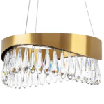 в наличии 703143 Люстра HELIO 27W LED 1344LM ШАМПАНЬ 3500K - купить в интернет-магазине Светильники Торг