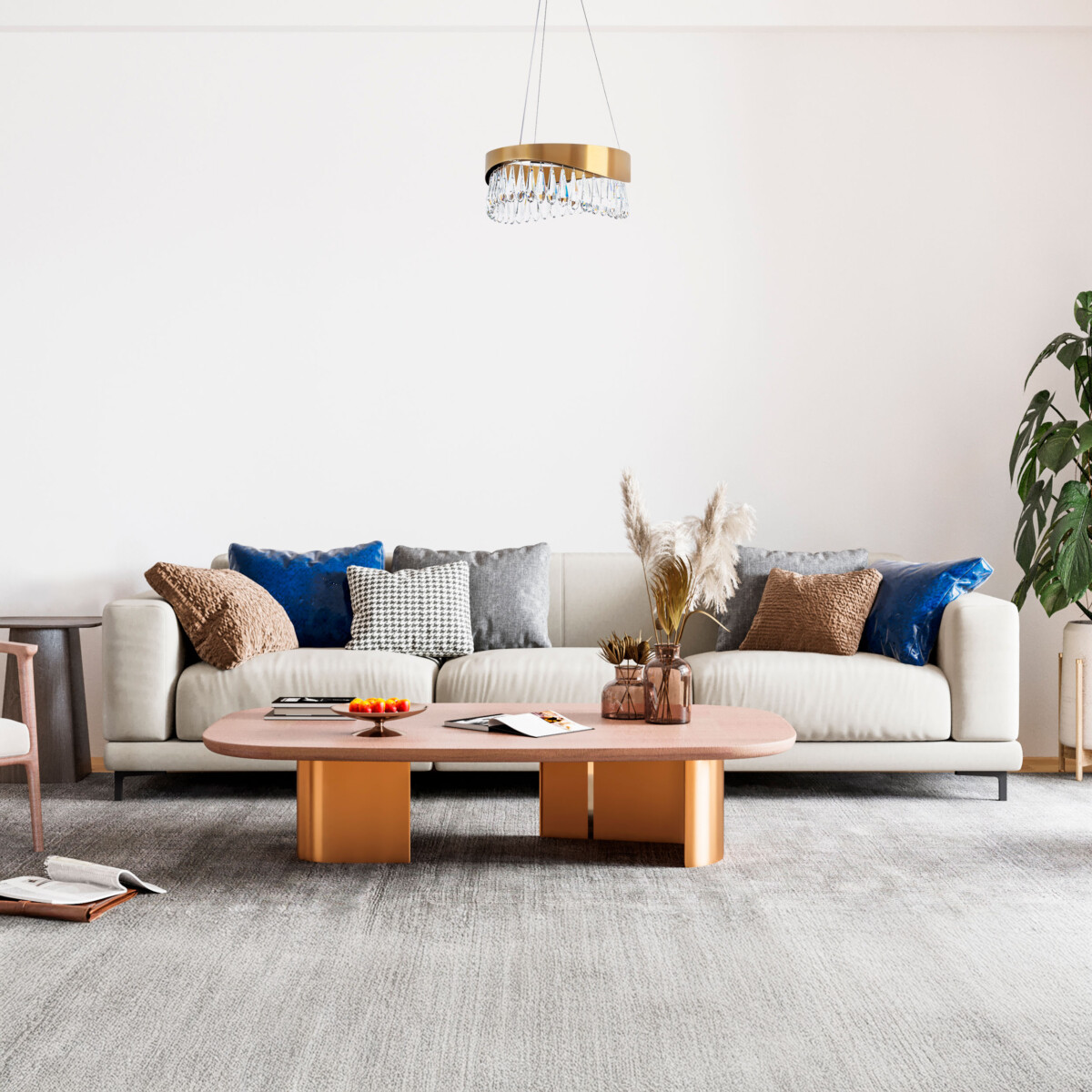 в наличии 703143 Люстра HELIO 27W LED 1344LM ШАМПАНЬ 3500K - купить в интернет-магазине Светильники Торг