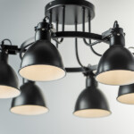 в наличии 761067 Люстра ACROBATA 6х40W E14 ЧЕРНЫЙ - купить в интернет-магазине Светильники Торг