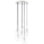 803061 Подвес PENTOLA 6х25W G9 ХРОМ/ПРОЗРАЧНЫЙ