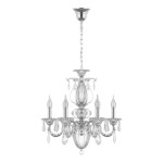 в наличии 790064 Люстра SCHON 6x60W E14 Серебро - купить в интернет-магазине Светильники Торг