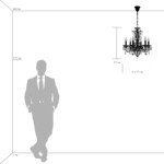 в наличии 790064 Люстра SCHON 6x60W E14 Серебро - купить в интернет-магазине Светильники Торг