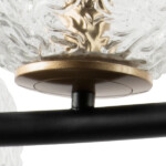 в наличии 815287 Люстра BARI 8х10W(led) G9 ЧЕРНЫЙ МАТОВЫЙ/ЗОЛОТО - купить в интернет-магазине Светильники Торг