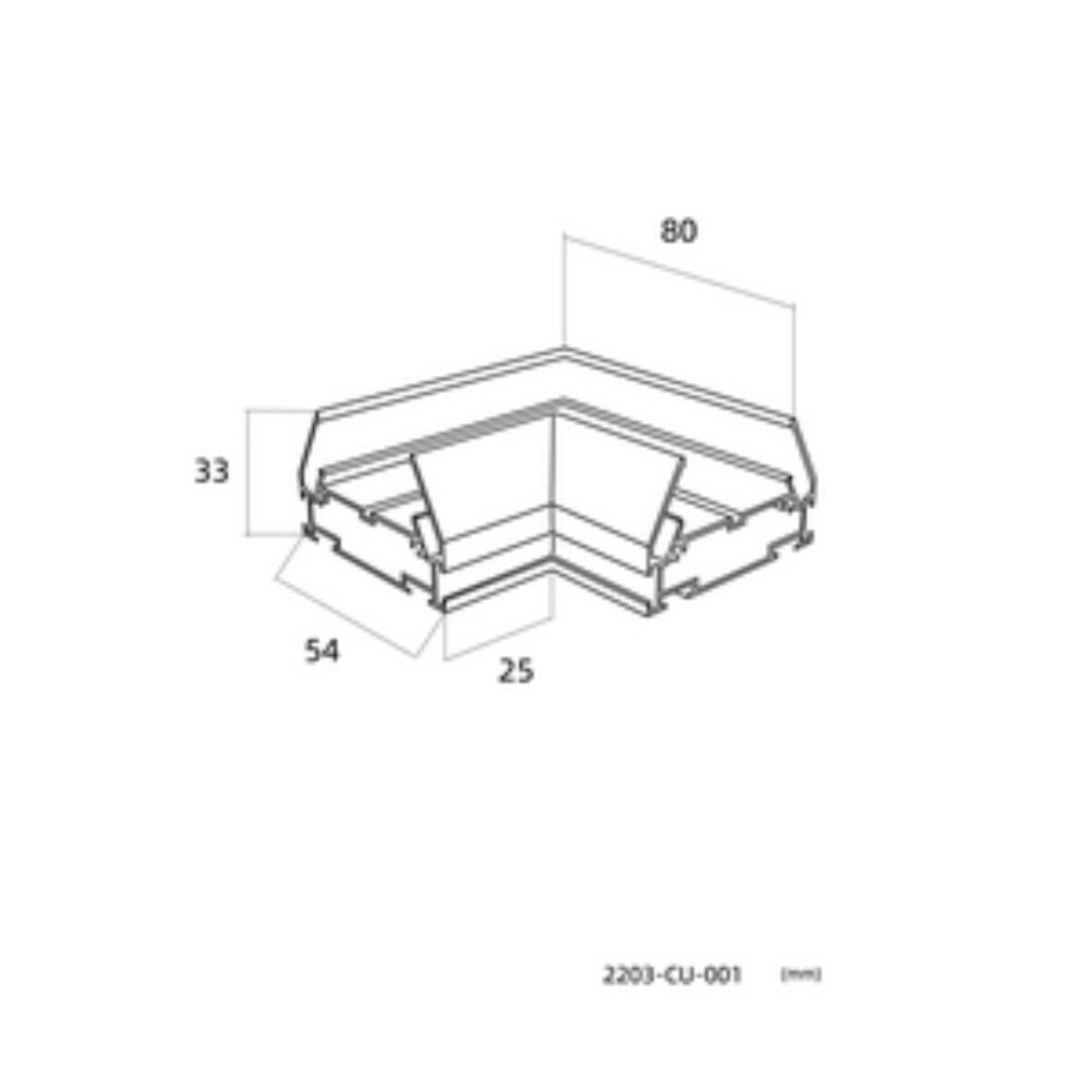 2203-CU-001, коннектор, L80xW80xH33 — изображение 1