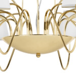 в наличии 758212 Люстра подв. DIAFANO 21х40W G9 ЗОЛОТО/БЕЛЫЙ - купить в интернет-магазине Светильники Торг