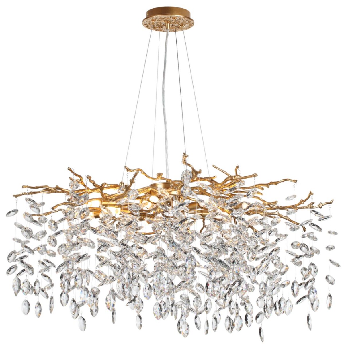 4969/12 HALL ODL24 613 античн.бронза/алюмин./хрусталь Люстра G9 12*40W DELICA — изображение 3