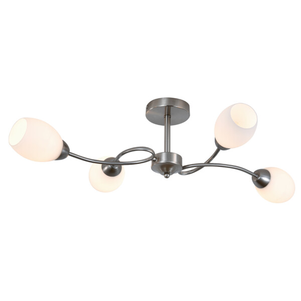 150007/4R E27*60W Satin nickel