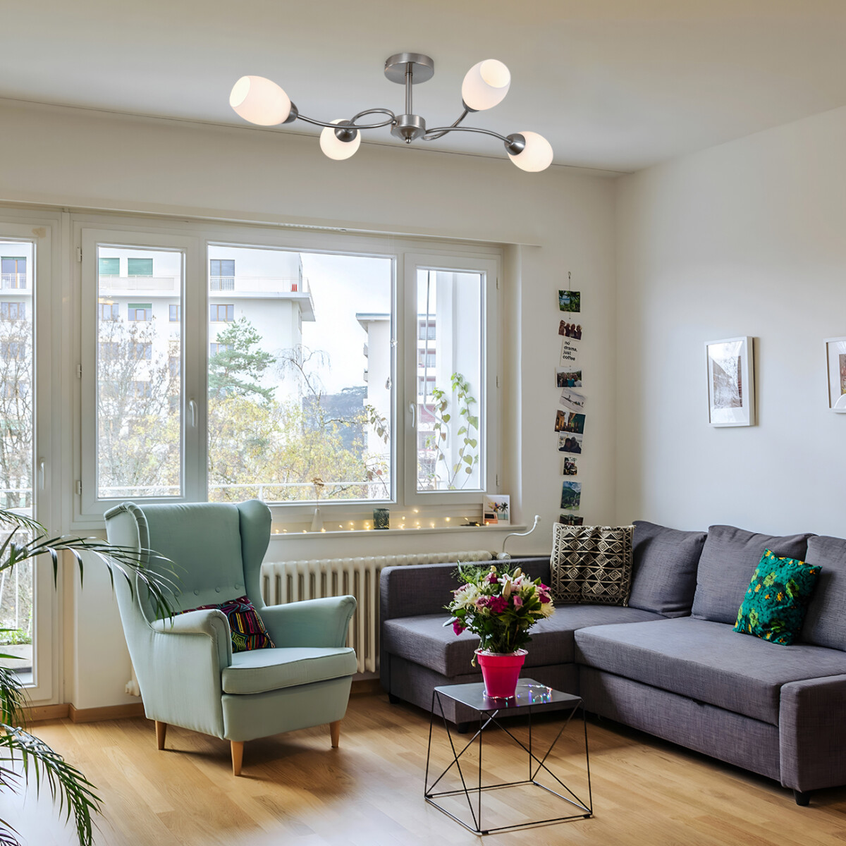 150007/4R E27*60W Satin nickel — изображение 4