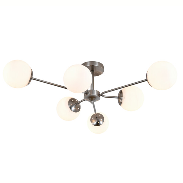 150008/6R E27*60W Satin nickel