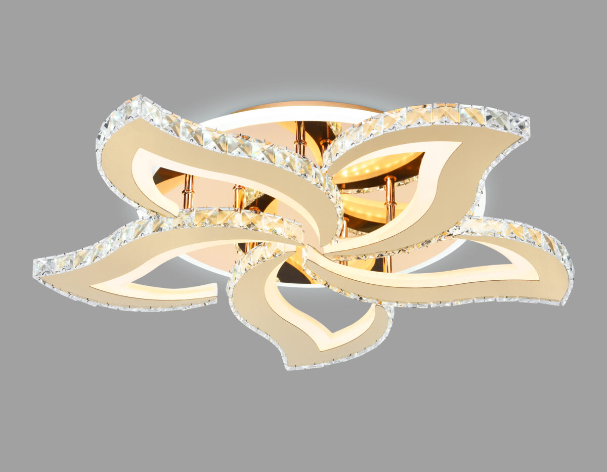 FA1724/5 GD золото 3000K/4200K/6400K 113W 630*600*100 (ПДУ РАДИО 2.4G) — изображение 9