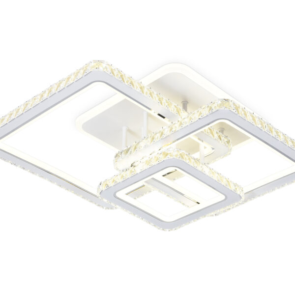 FA1732/3 WH/CH белый/хром 145W 3000K/4200K/6400K 670*510*150 (ПДУ РАДИО 2.4G)