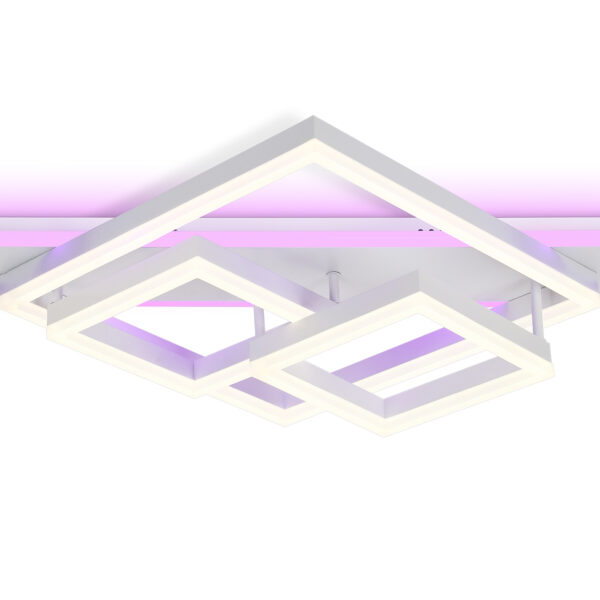 FA8531 WH белый 132W 3000K-6400K+RGB 630*570*160 (ПДУ РАДИО 2.4G)