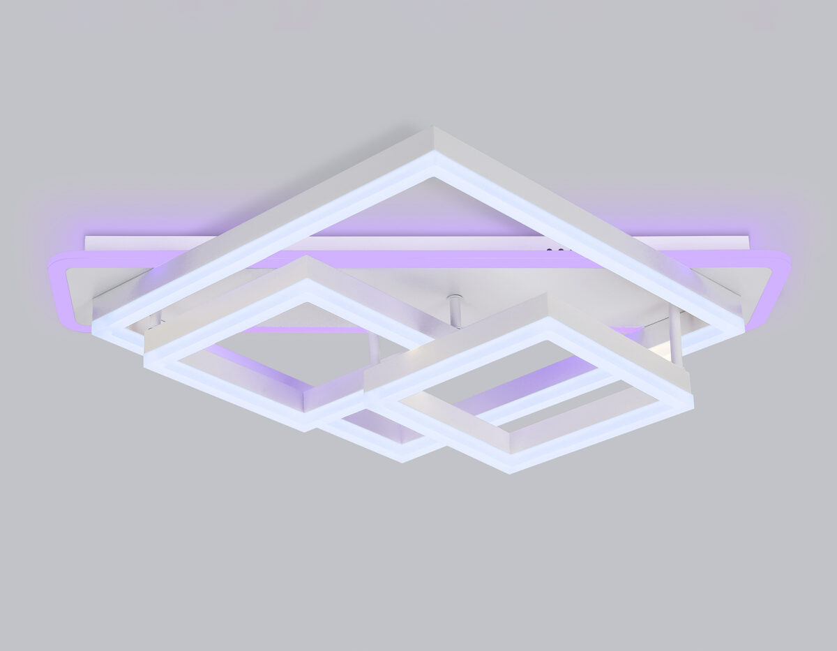 FA8531 WH белый 132W 3000K-6400K+RGB 630*570*160 (ПДУ РАДИО 2.4G) — изображение 6