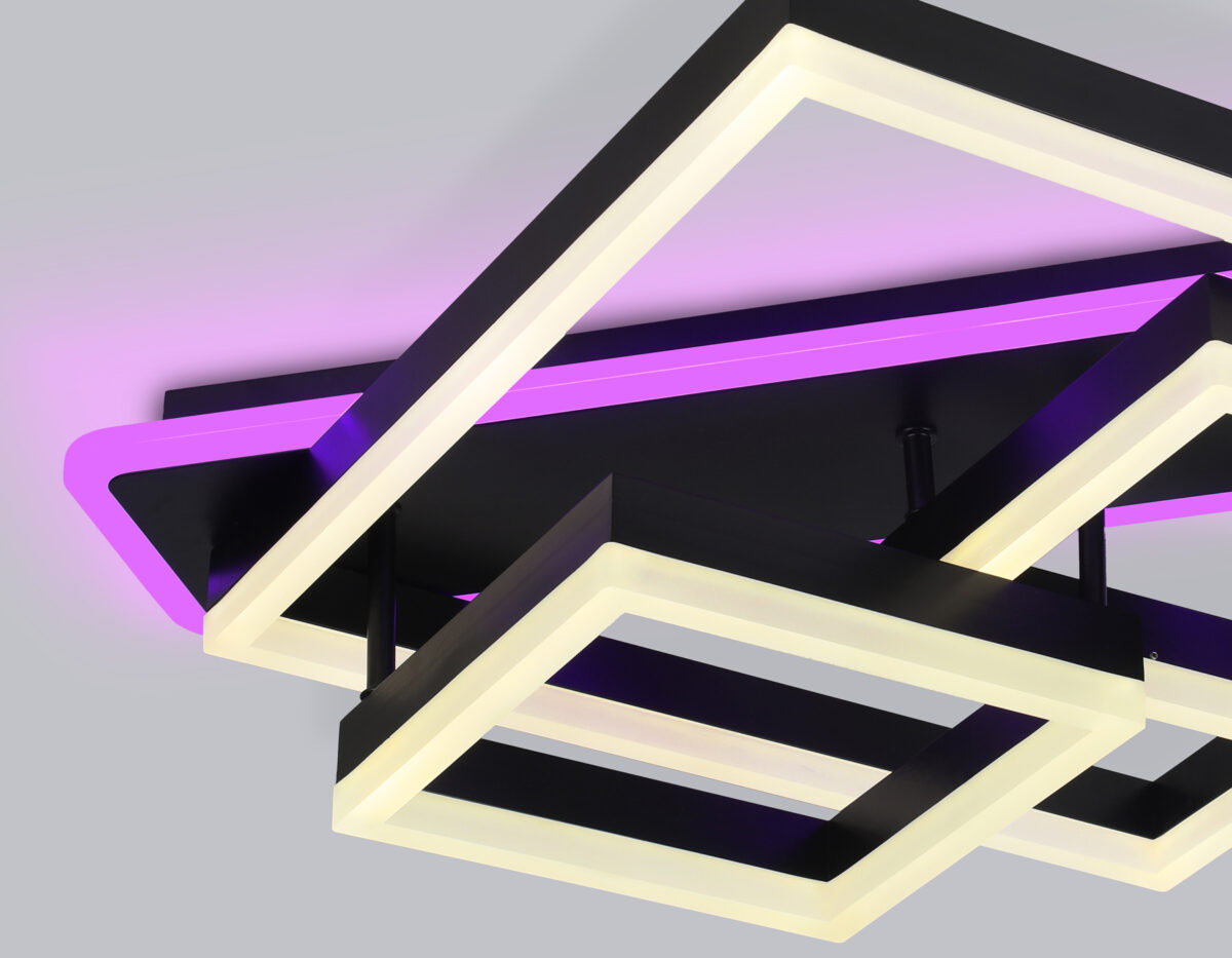 FA8533 BK черный 132W 3000K-6400K+RGB 630*570*160 (ПДУ РАДИО 2.4G) — изображение 3