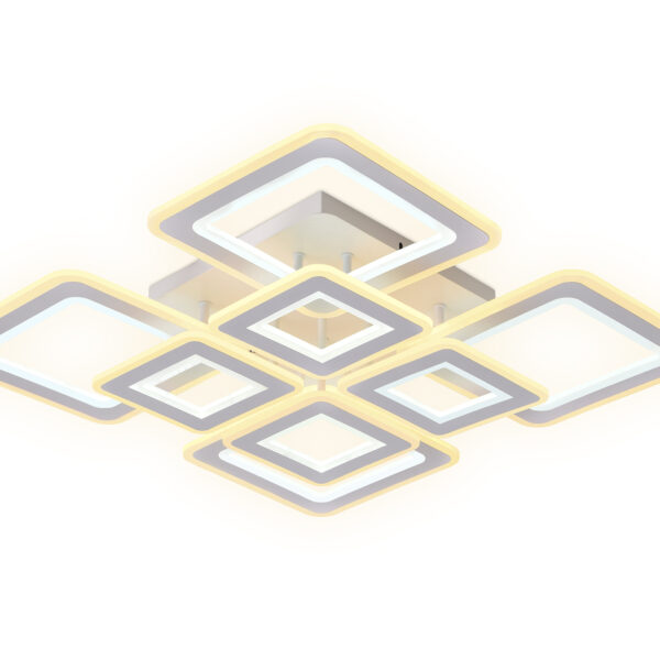 FA868/4+4 WH белый 276W 3000K-6400K 820*820*120 (ПДУ РАДИО 2.4G)