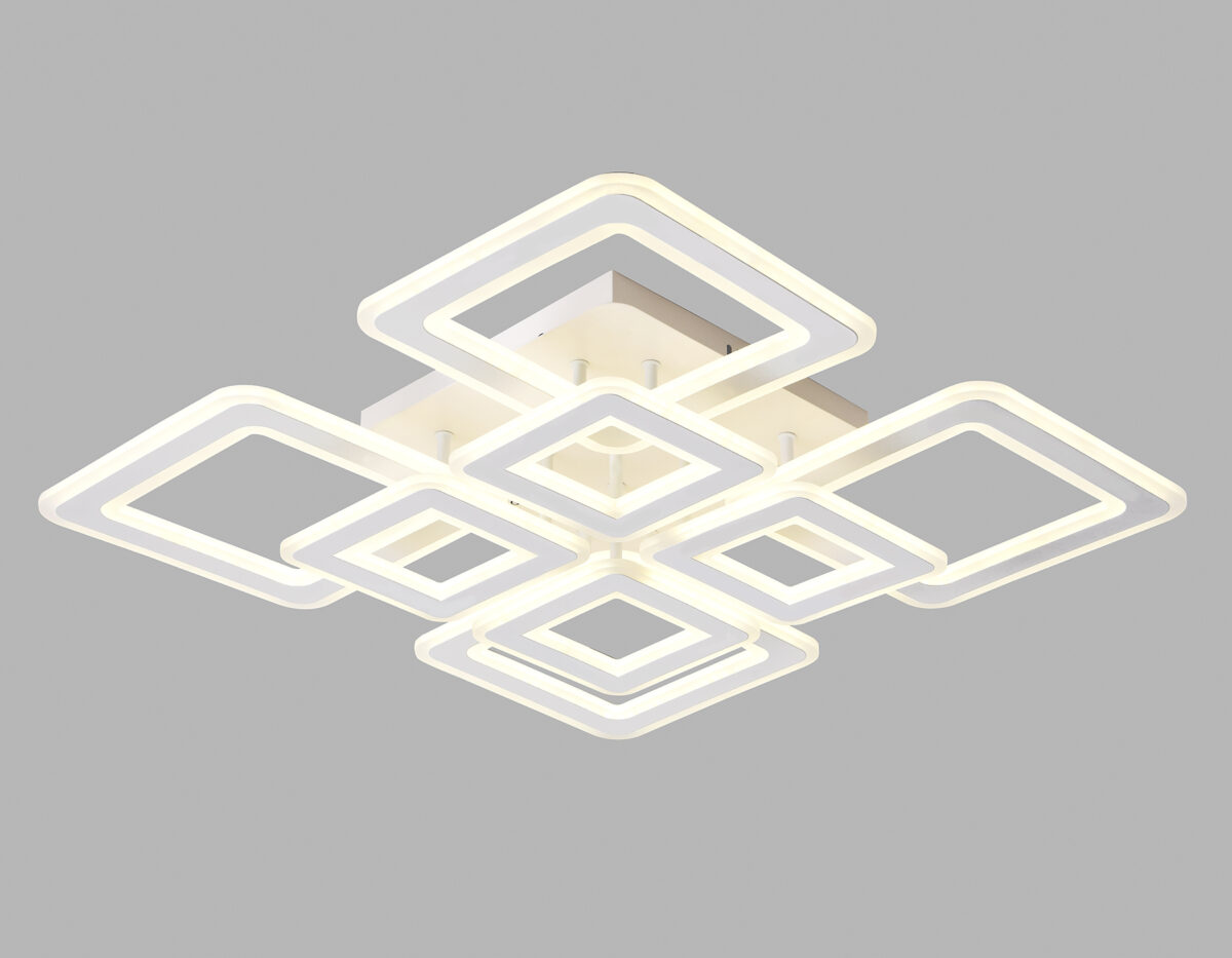 FA868/4+4 WH белый 276W 3000K-6400K 820*820*120 (ПДУ РАДИО 2.4G) — изображение 3