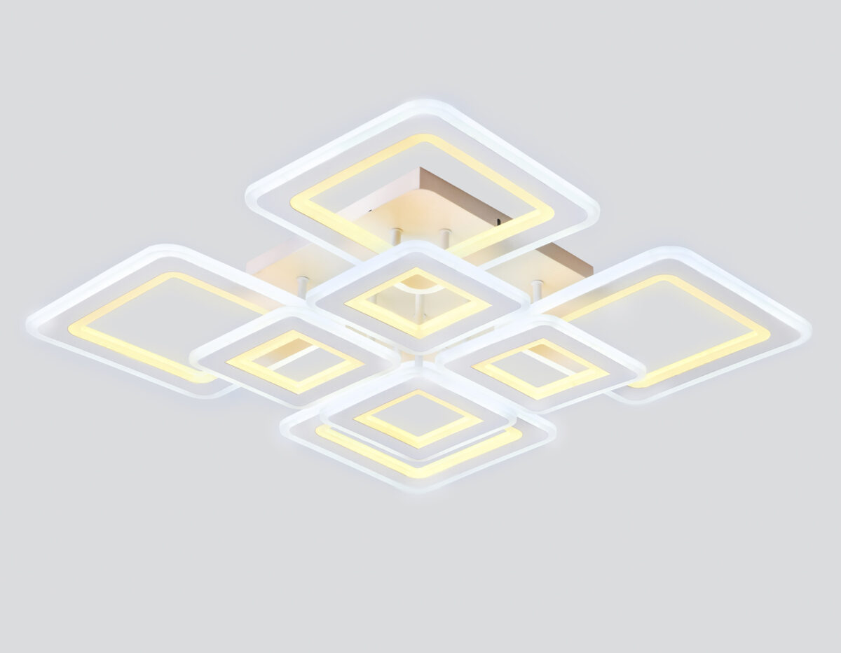 FA868/4+4 WH белый 276W 3000K-6400K 820*820*120 (ПДУ РАДИО 2.4G) — изображение 4