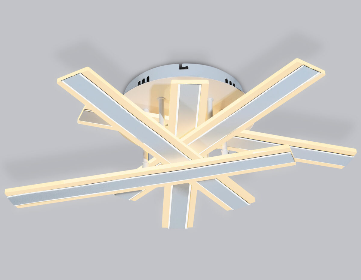 FA8903 WH/CH белый/хром 132W 3000-6400K 620*590*150 (ПДУ РАДИО 2.4G) — изображение 4