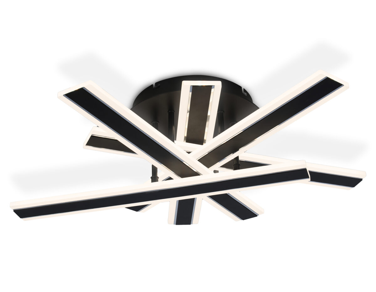 FA8906 BK/CH черный/хром 132W 3000-6400K 620*590*150 (ПДУ РАДИО 2.4G) — изображение 1