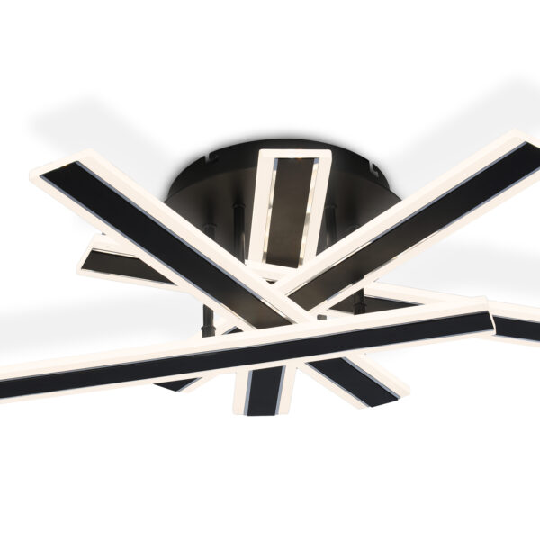 FA8906 BK/CH черный/хром 132W 3000-6400K 620*590*150 (ПДУ РАДИО 2.4G)