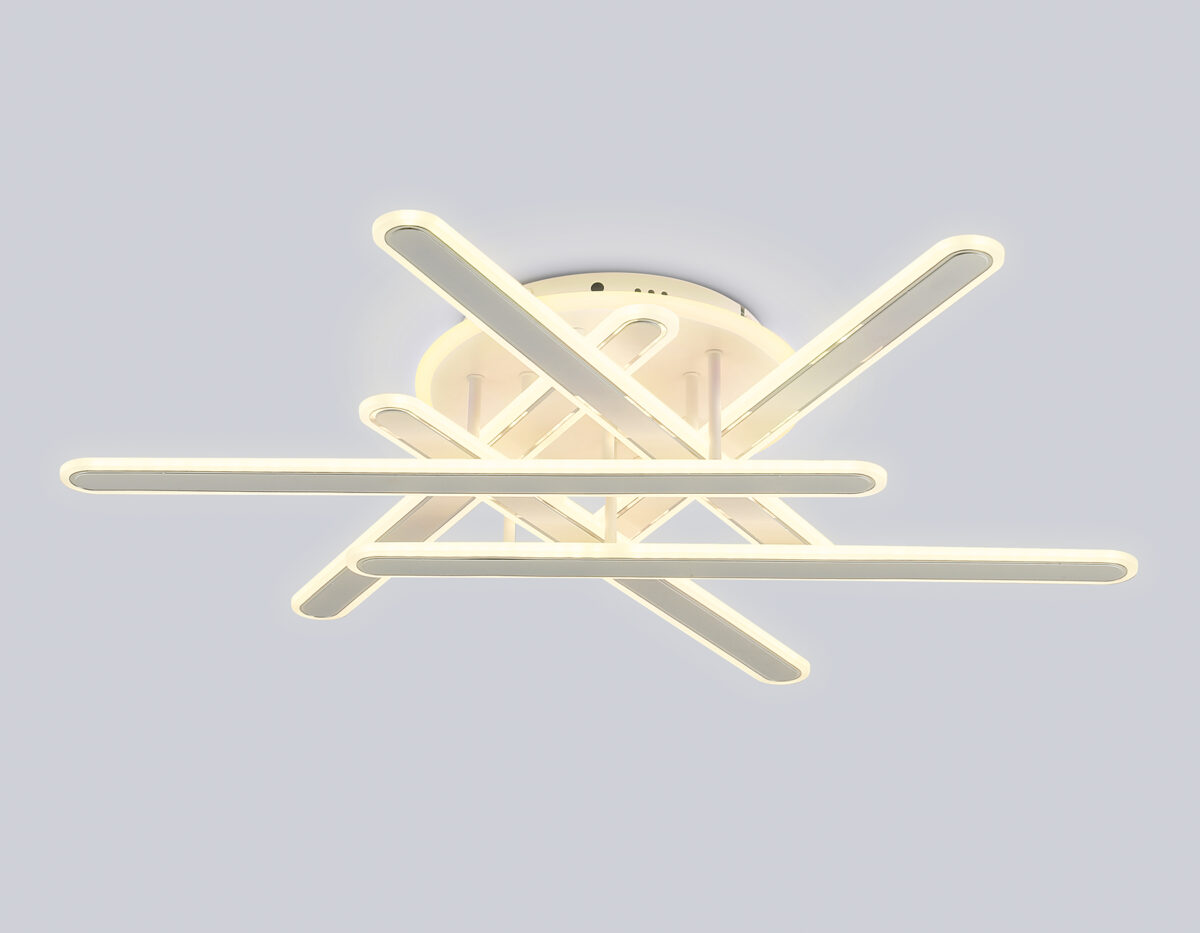 FA8907 WH/CH белый/хром 135W 3000K-6400K+RGB 800*770*160 (ПДУ РАДИО 2.4G) — изображение 3