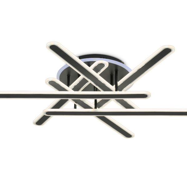 FA8908 BK/CH черный/хром 125W 3000-6400K+RGB 800*770*160 (ПДУ ИК)