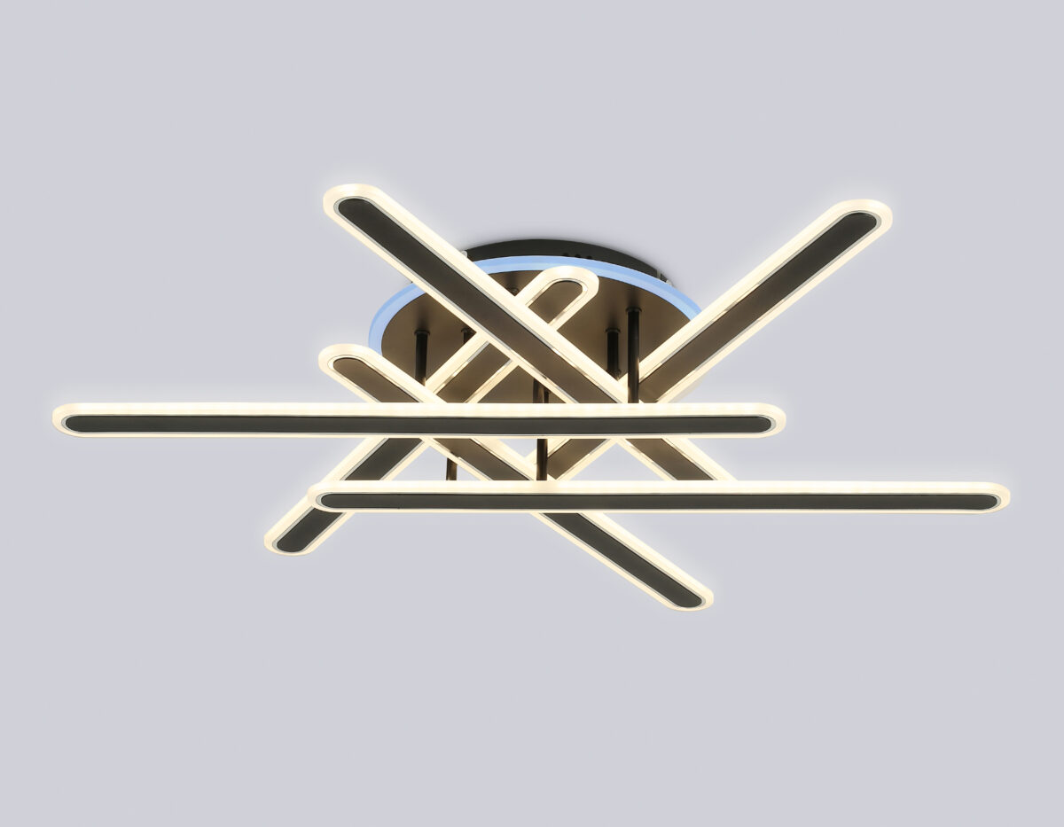 FA8908 BK/CH черный/хром 125W 3000-6400K+RGB 800*770*160 (ПДУ ИК) — изображение 3