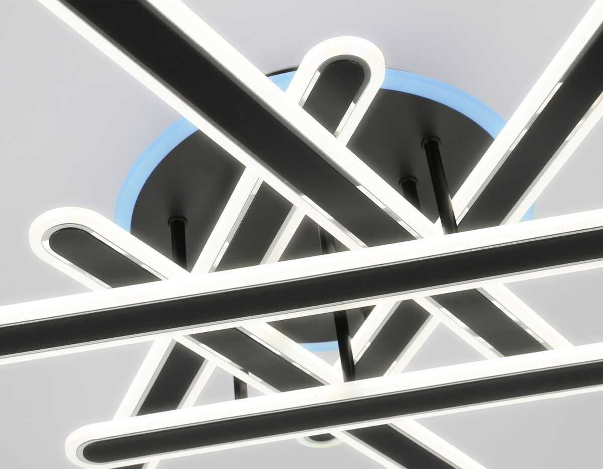 FA8908 BK/CH черный/хром 125W 3000-6400K+RGB 800*770*160 (ПДУ ИК) — изображение 10